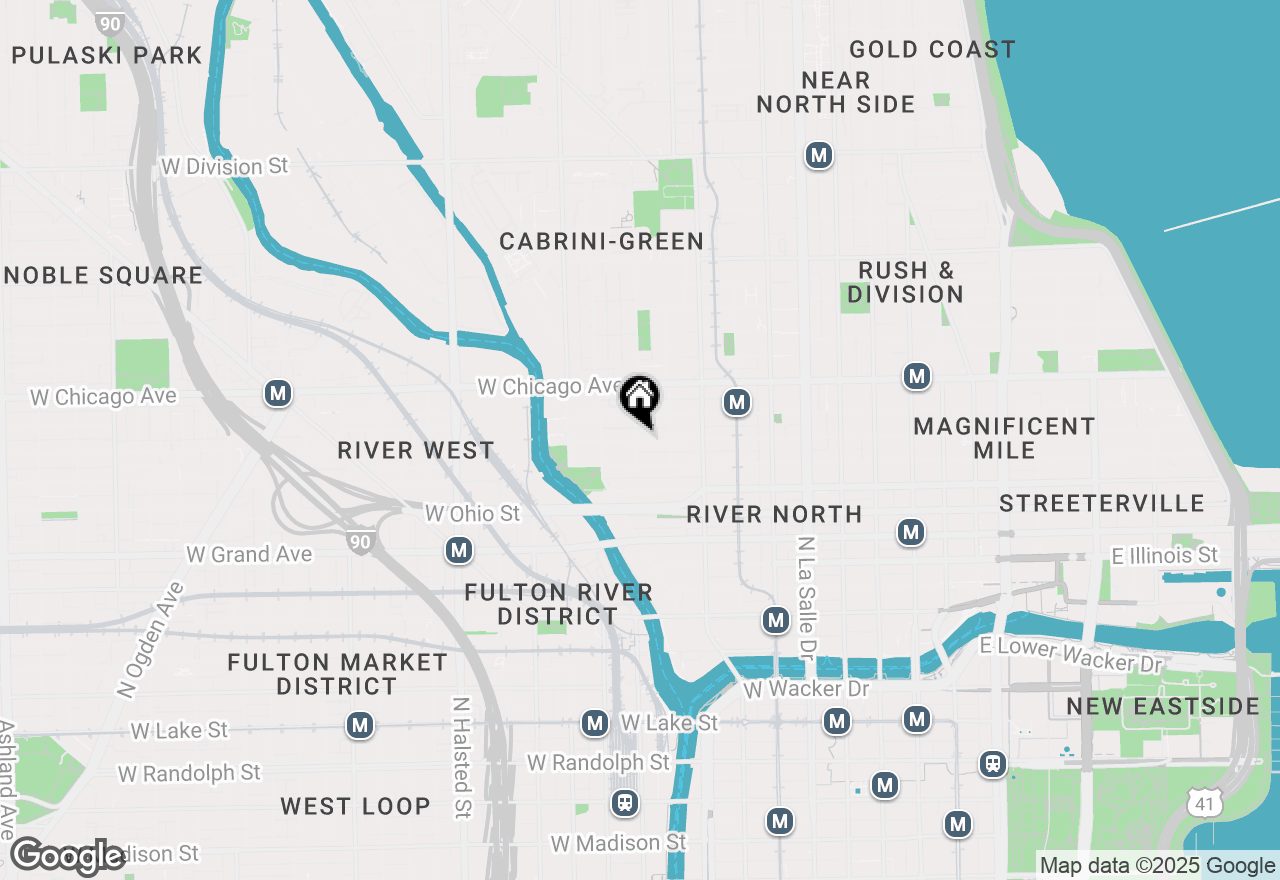 Map of 432 W Huron Street, Chicago, IL 60654