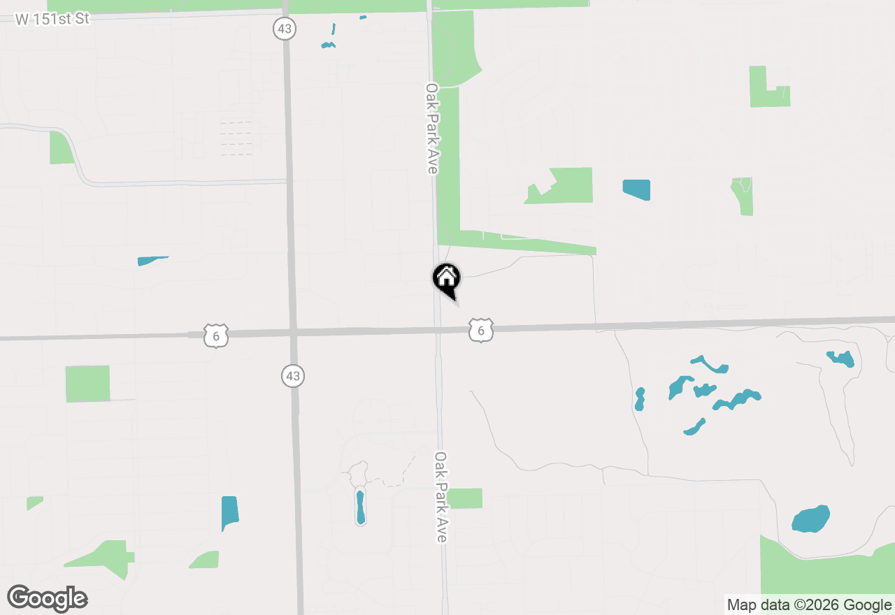 Map of (Address confidential), Oak Forest, Illinois 60452