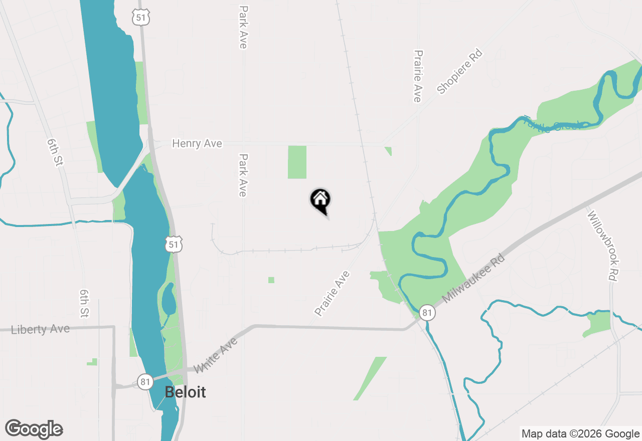 Map of 1414 Copeland Avenue, Beloit, WI 53511