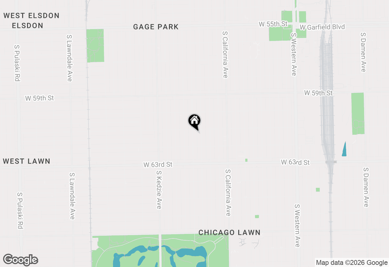Map of 6113 S Sacramento Avenue, Chicago, IL 60629