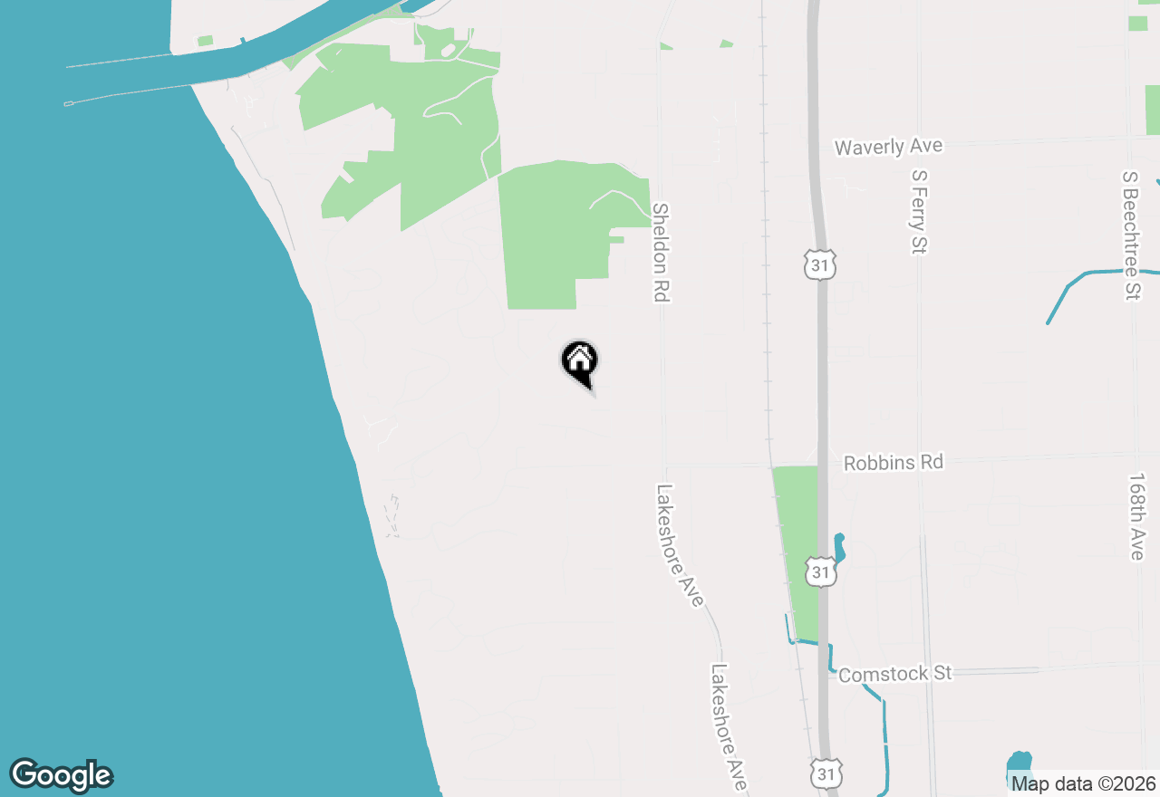 Map of 1640 Gladys Avenue, Grand Haven, MI 49417