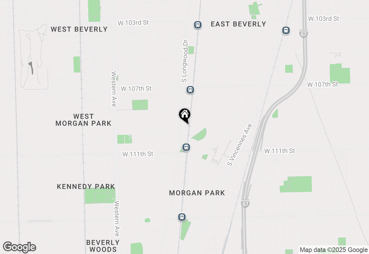 Map of 10911 S Longwood Drive #2, Chicago, IL 60643