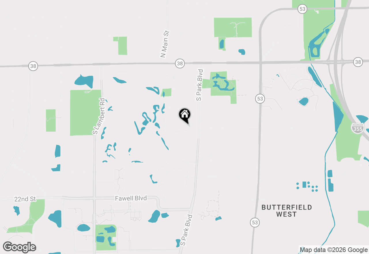 Map of 575 Lowden Avenue, Glen Ellyn, IL 60137