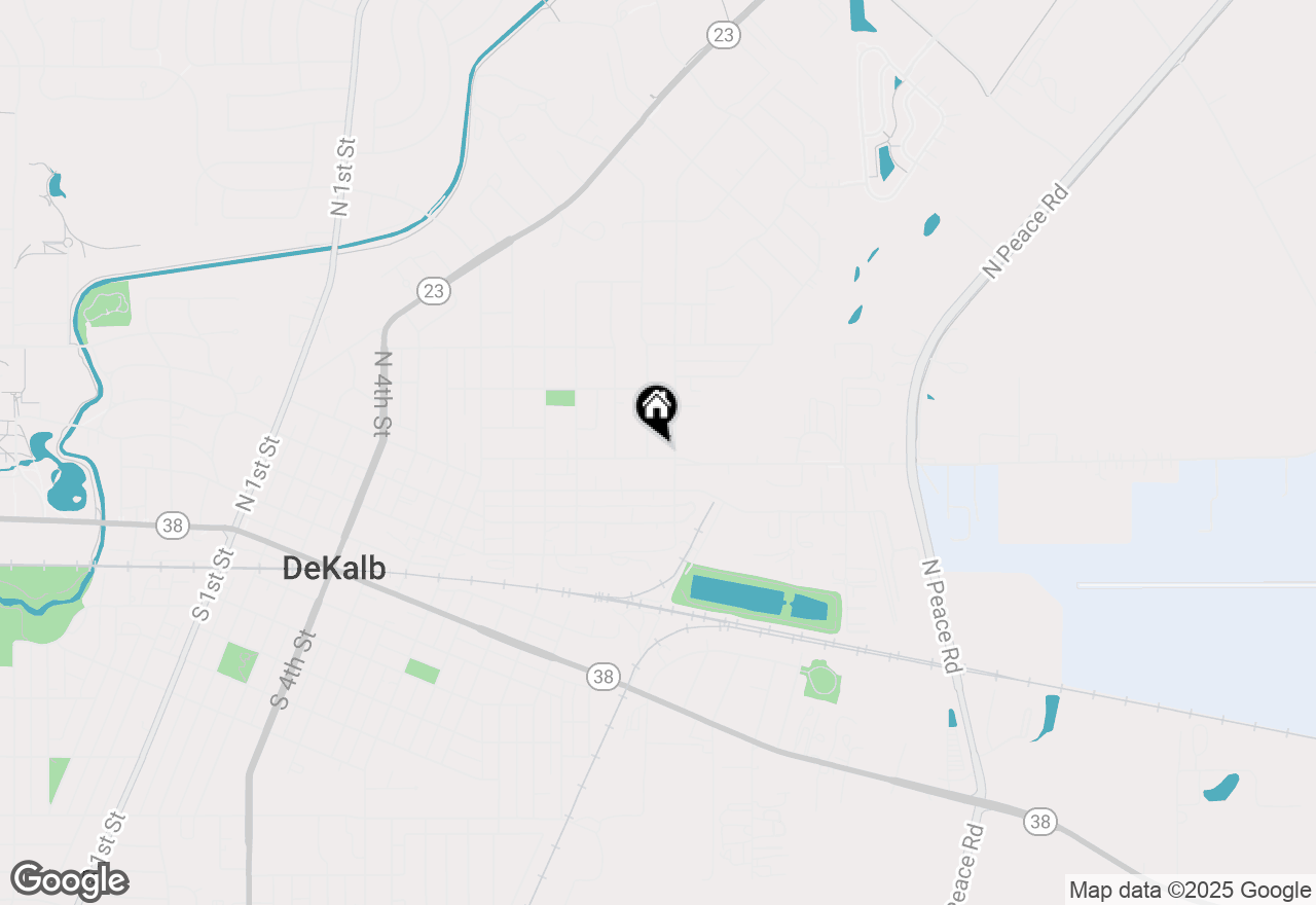 Map of 1309 Pleasant Street, Dekalb, IL 60115