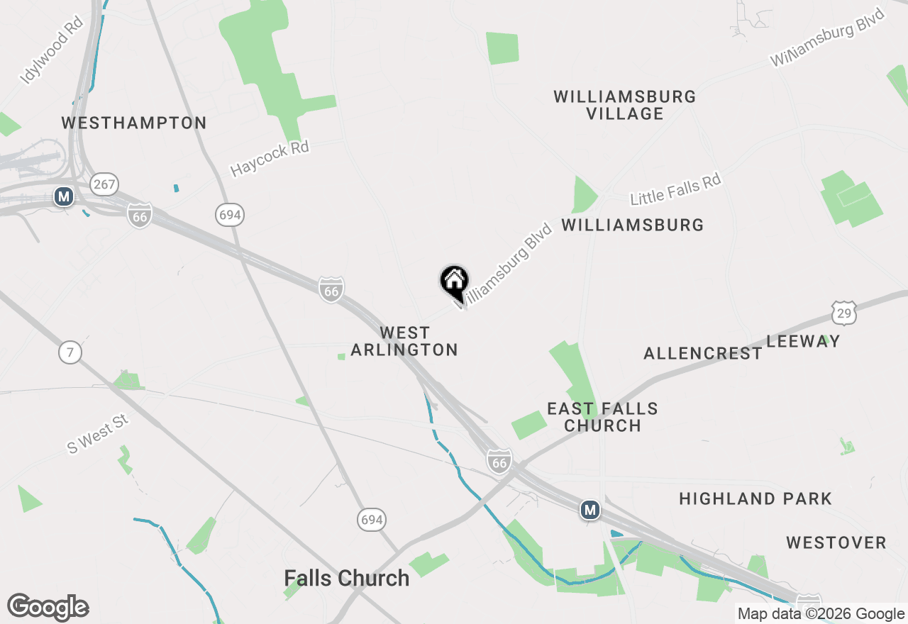 Map of 6718 Williamsburg Boulevard, Arlington, VA 22213
