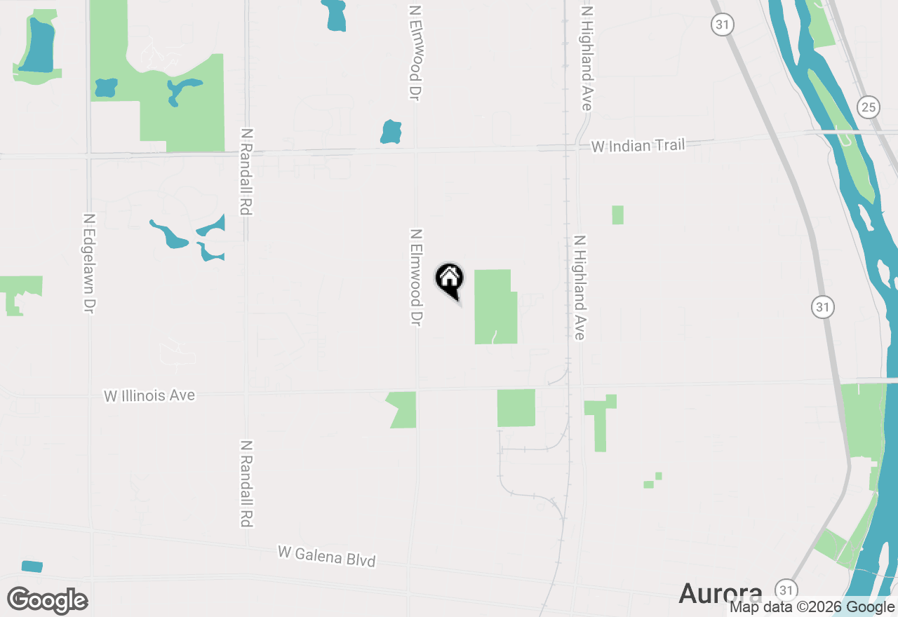 Map of 847 Foran Lane, Aurora, IL 60506