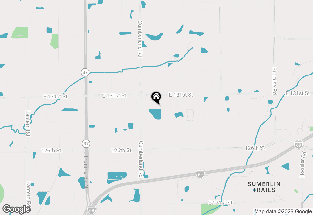 Map of 12992 Dellinger Drive, Fishers, IN 46038