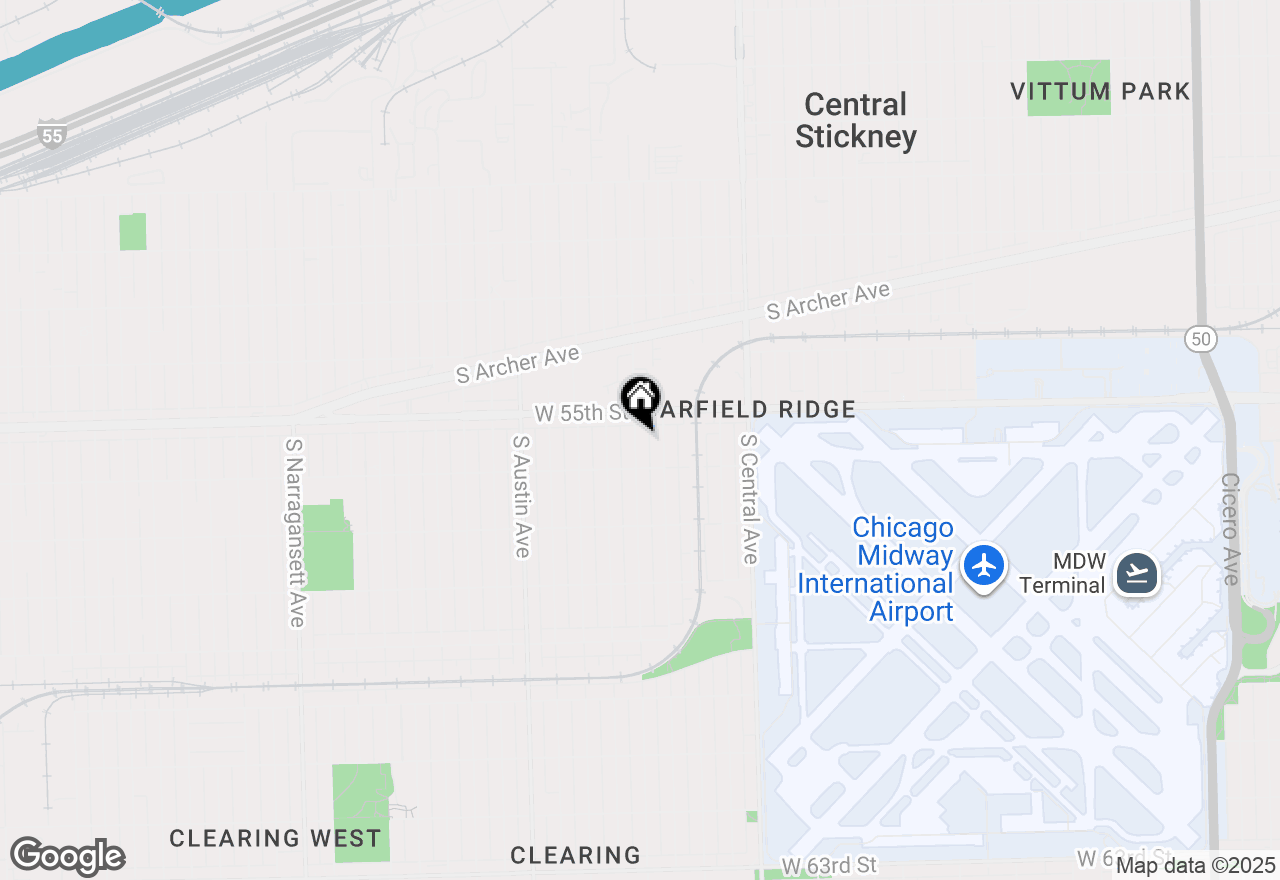 Map of 5533 S Menard Avenue, Chicago, IL 60638