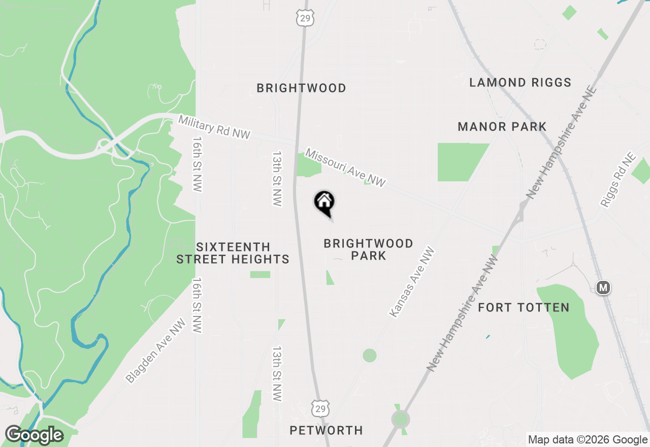 Map of 822 Kennedy Street Nw #3, Washington, DC 20011
