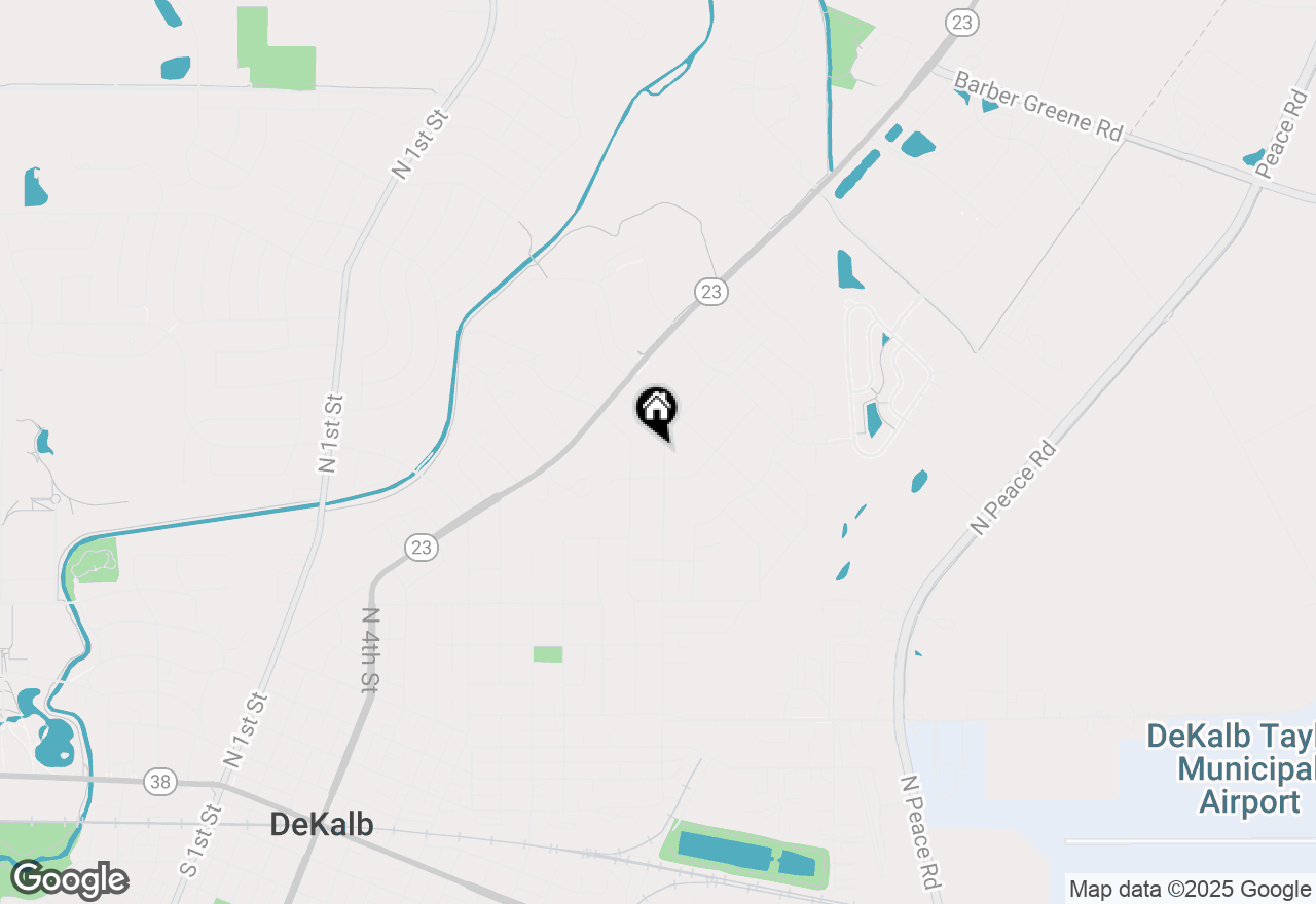 Map of 1321 N 14th Street, Dekalb, IL 60115