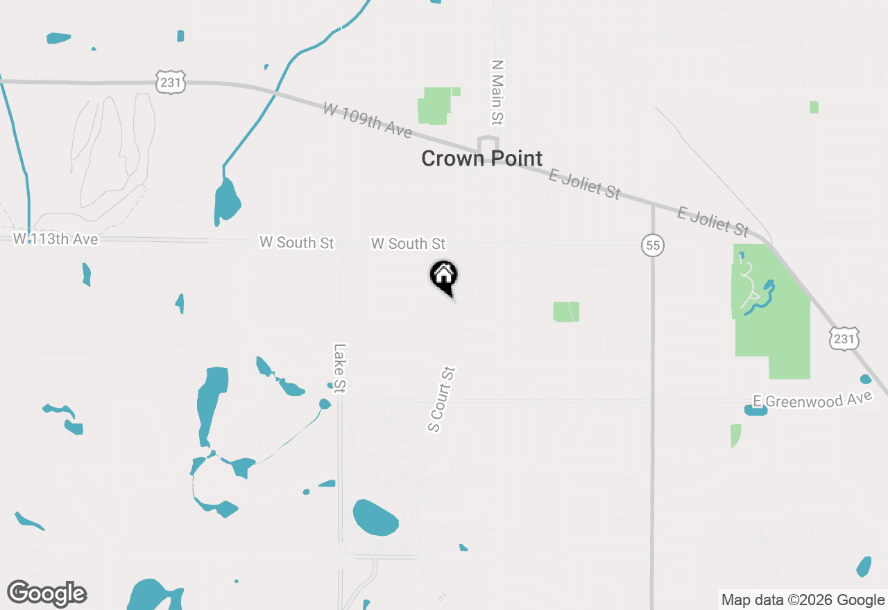 Map of 481 S Court Street, Crown Point, IN 46307