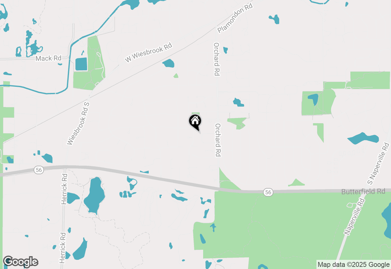 Map of 2S481 White Birch Lane, Wheaton, IL 60189