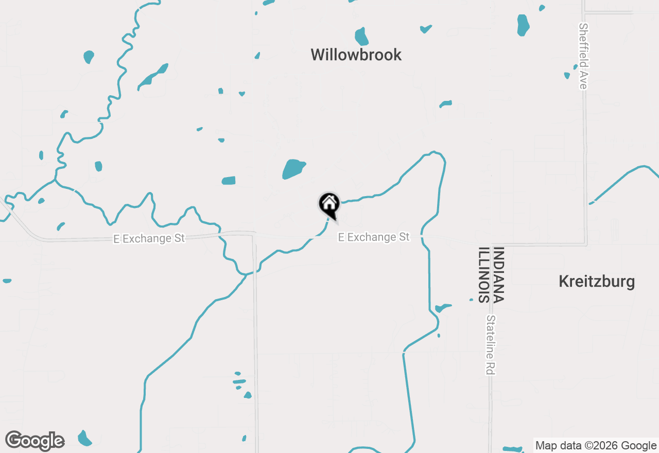 Map of 25042 S Whispering Oaks Lane, Crete, IL 60417