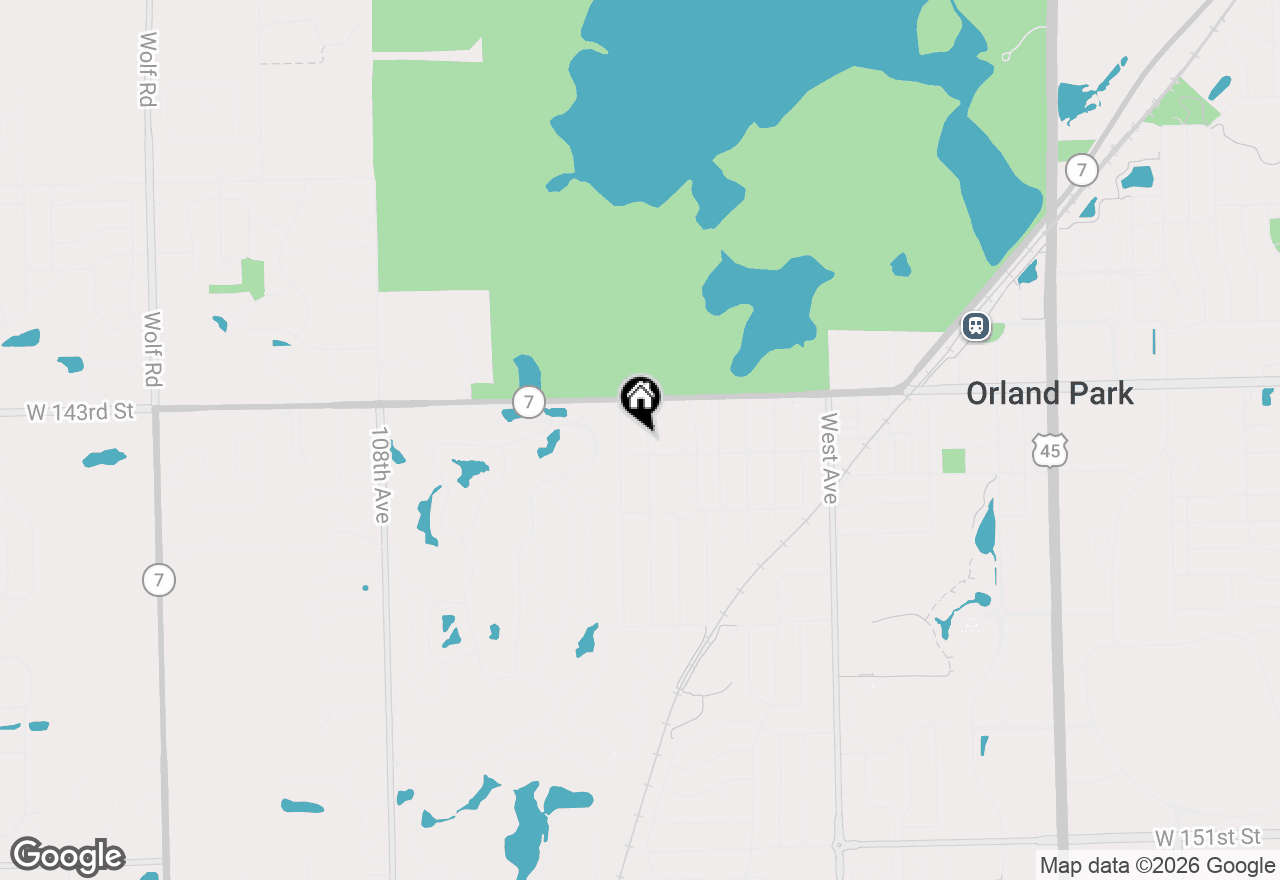 Map of 14342 Oakley Avenue, Orland Park, IL 60462