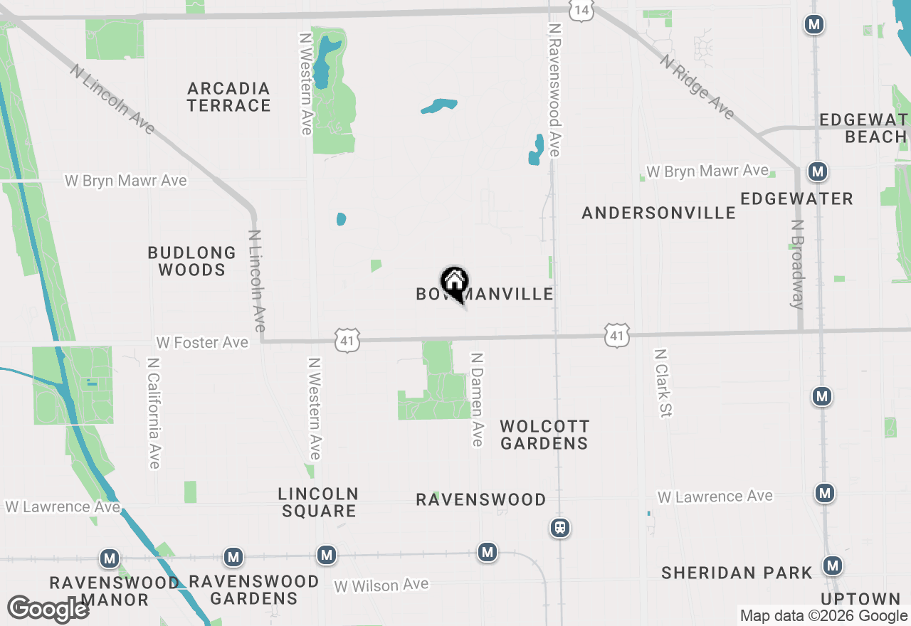Map of 2032 W Farragut Avenue #2, Chicago, IL 60625