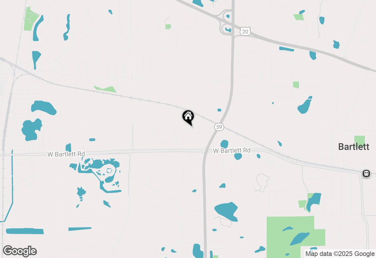 Map of 1118 Bluebell Lane, Bartlett, IL 60103