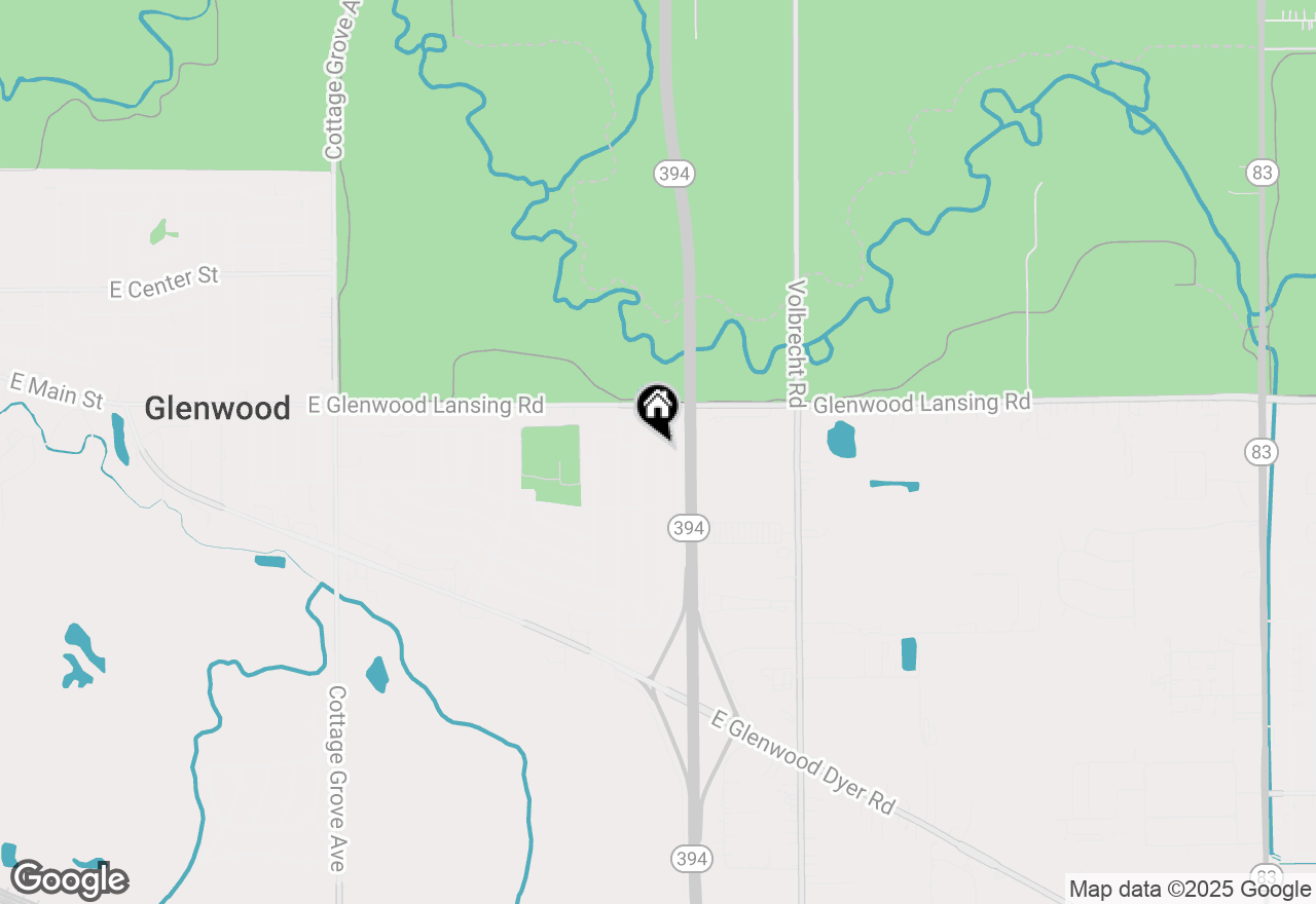 Map of 242 S Harper Avenue, Glenwood, IL 60425