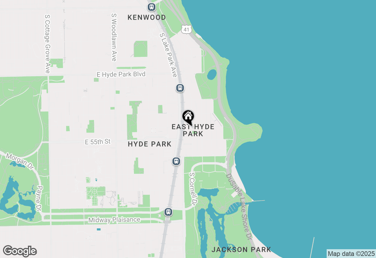 Map of 5452 S Cornell Avenue #1E, Chicago, IL 60615