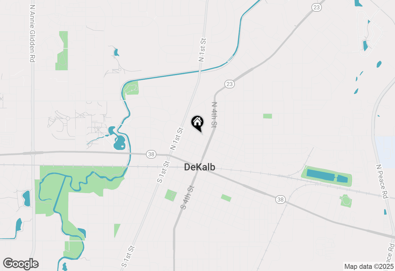 Map of 329 N 3rd Street, Dekalb, IL 60115