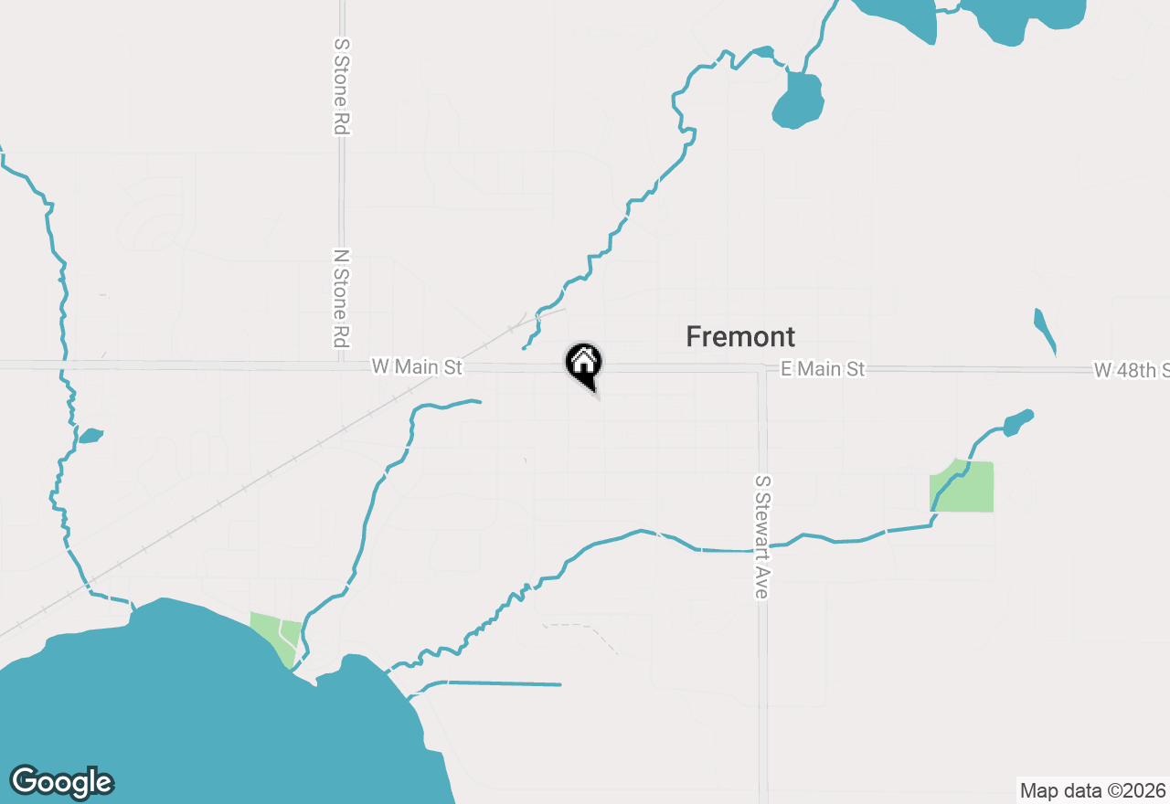 Map of 124 W Sheridan Street, Fremont, MI 49412