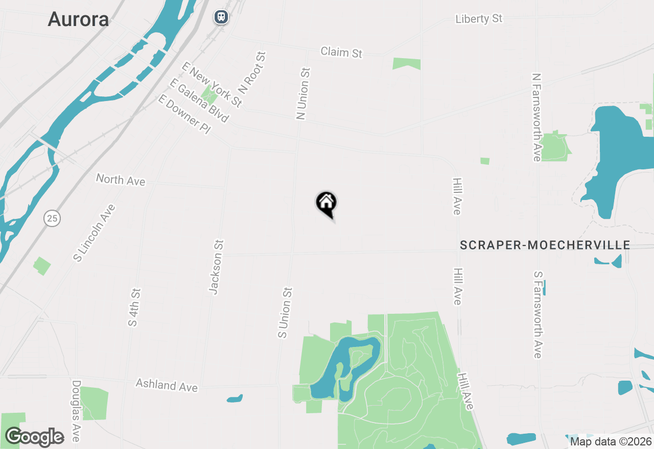 Map of 412 S State Street, Aurora, IL 60505
