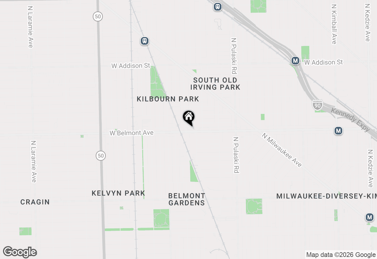 Map of 4250 W Belmont Avenue #1, Chicago, IL 60641
