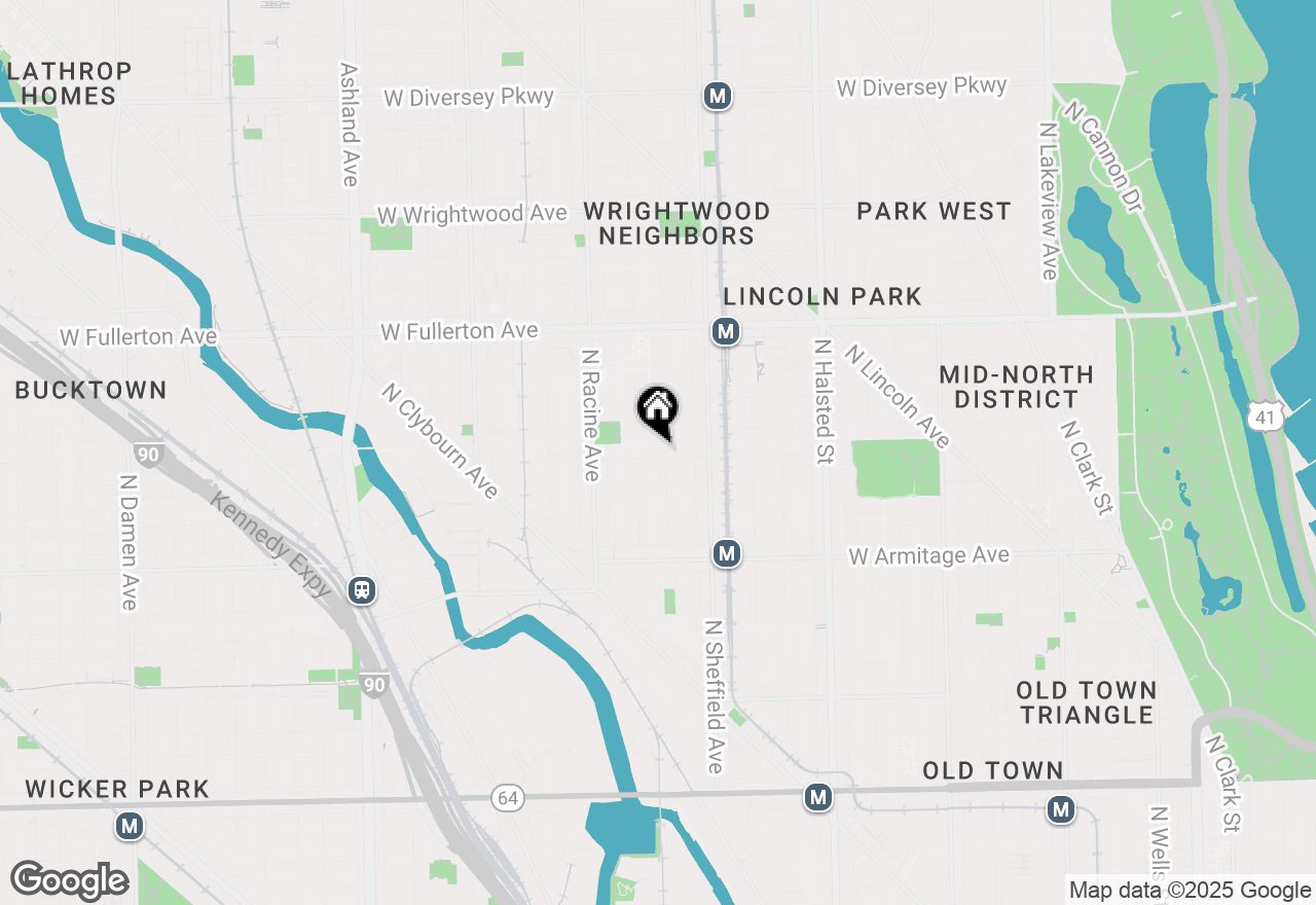 Map of 2149 N Seminary Avenue #A, Chicago, IL 60614