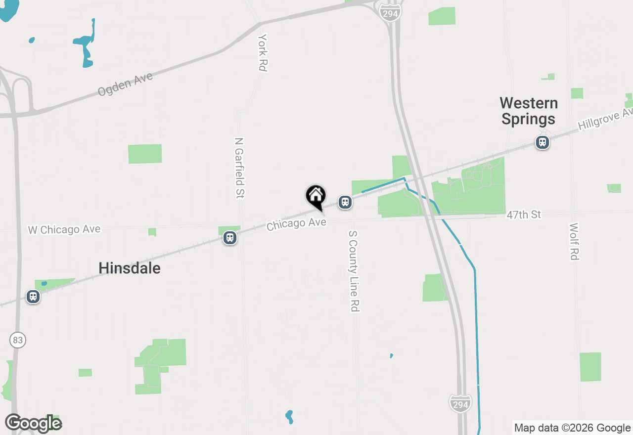 Map of 333 E Chicago Avenue, Hinsdale, IL 60521