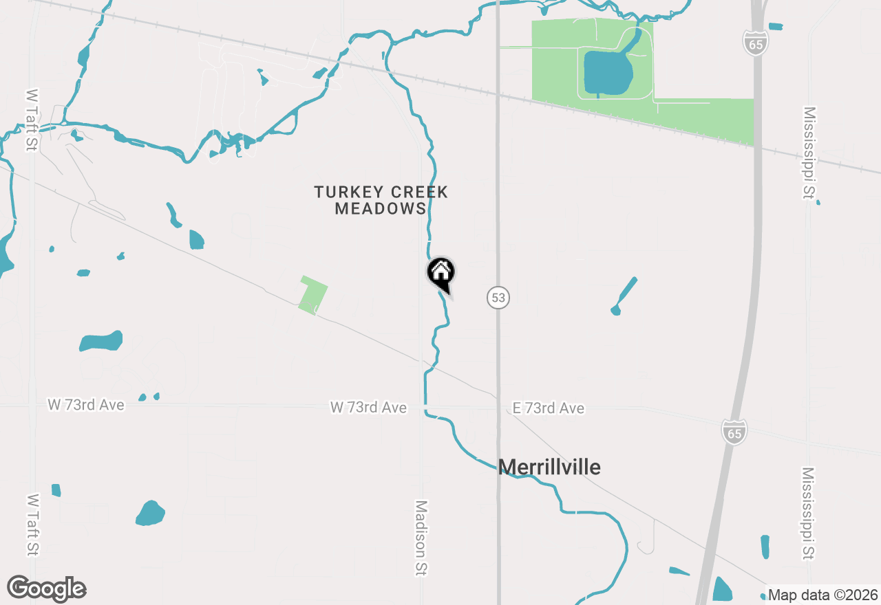 Map of 6995 Madison Street, Merrillville, IN 46410