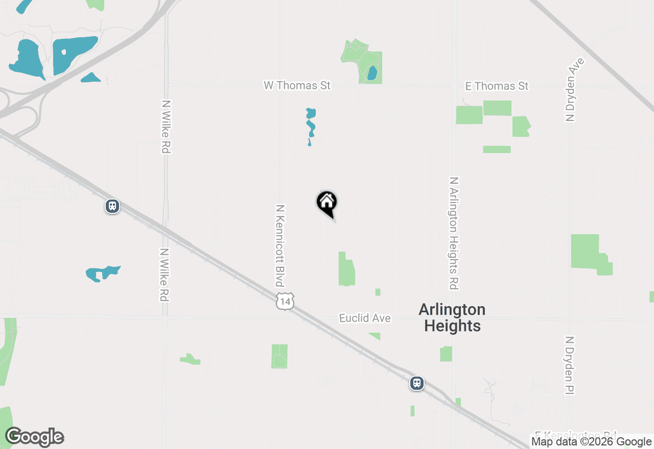 Map of 931 N Fernandez Avenue, Arlington Heights, IL 60004