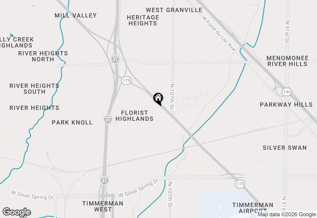 Map of 10817 W Appleton Ave #10819, Milwaukee, WI 53225