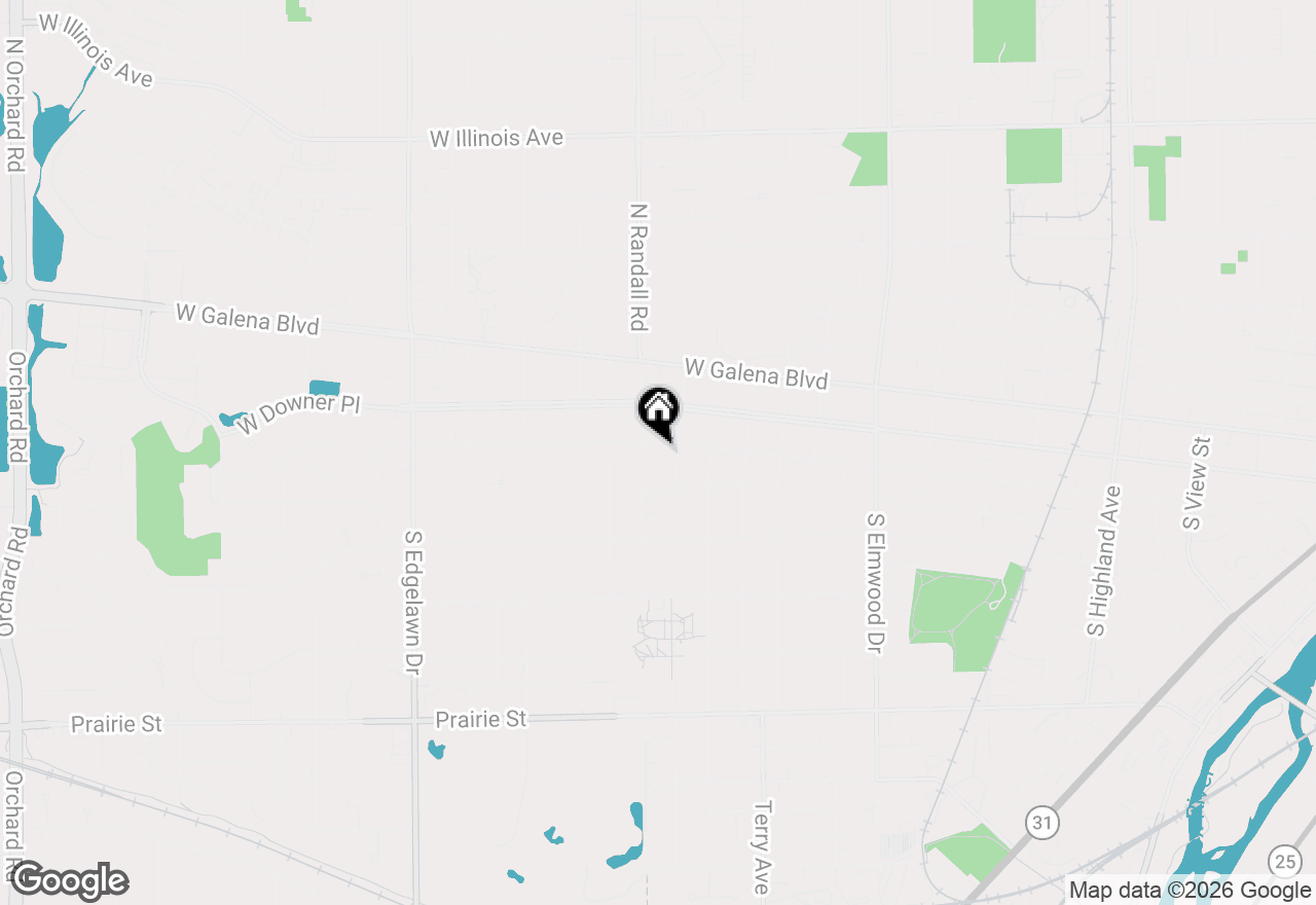 Map of 1344 Garfield Avenue, Aurora, IL 60506