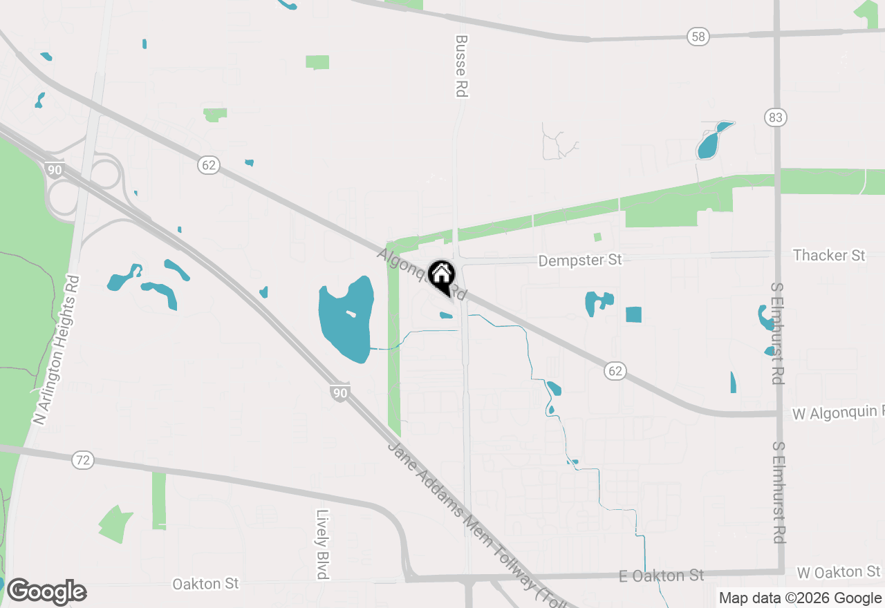 Map of 1717 W Crystal Lane #701, Mount Prospect, IL 60056