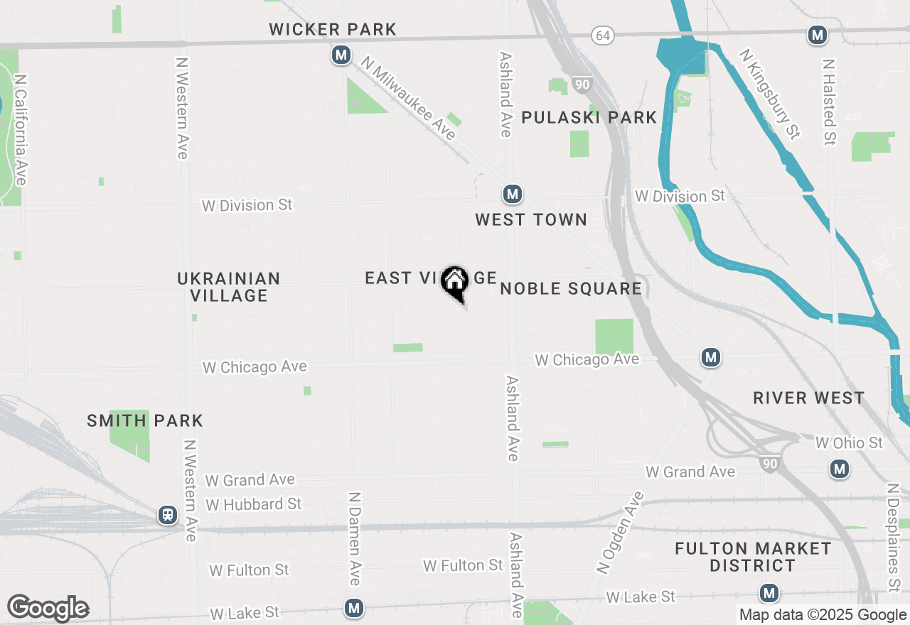 Map of 879 N Hermitage Avenue #2, Chicago, IL 60622