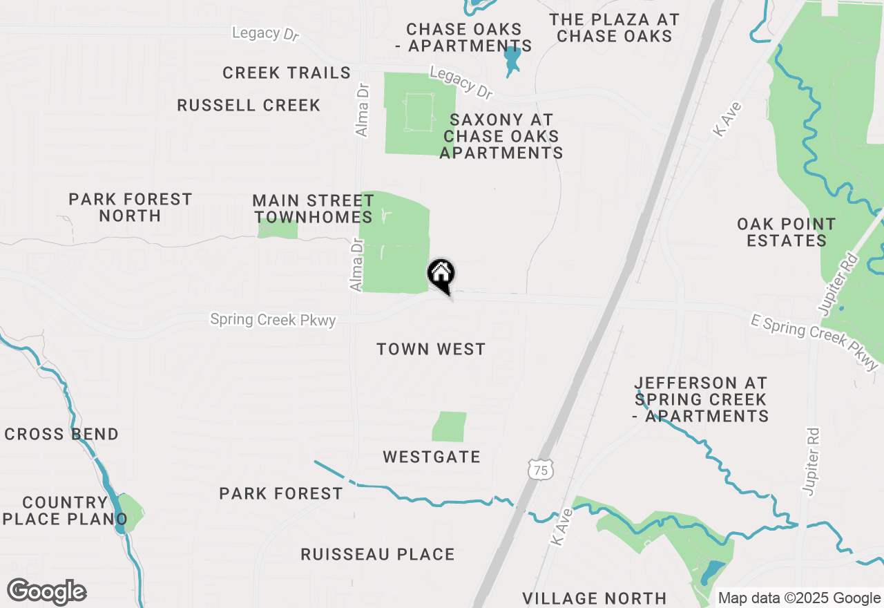 Map of 637 Buffalo Bend, Plano, TX 75023