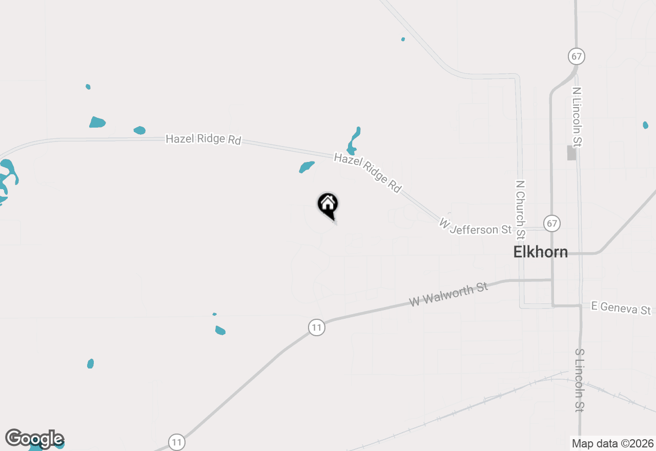 Map of 134 N Cranberry St, Elkhorn, WI 53121
