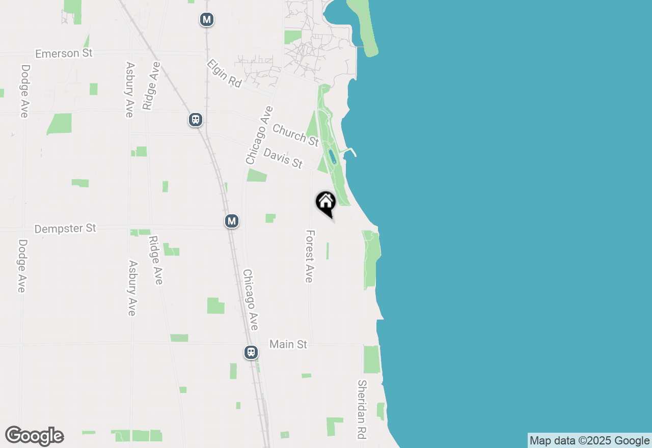 Map of 221 Dempster Street, Evanston, IL 60201