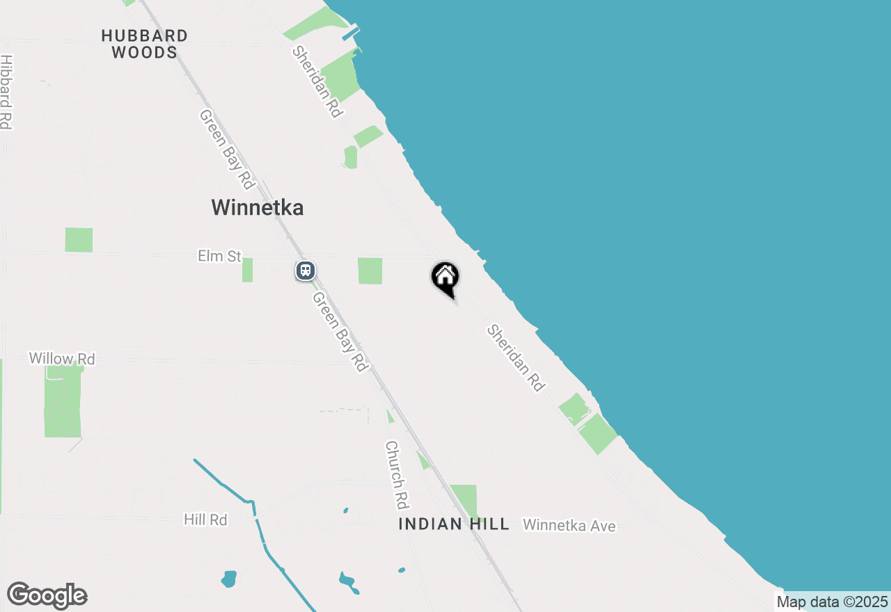 Map of 527 Cherry Street, Winnetka, IL 60093