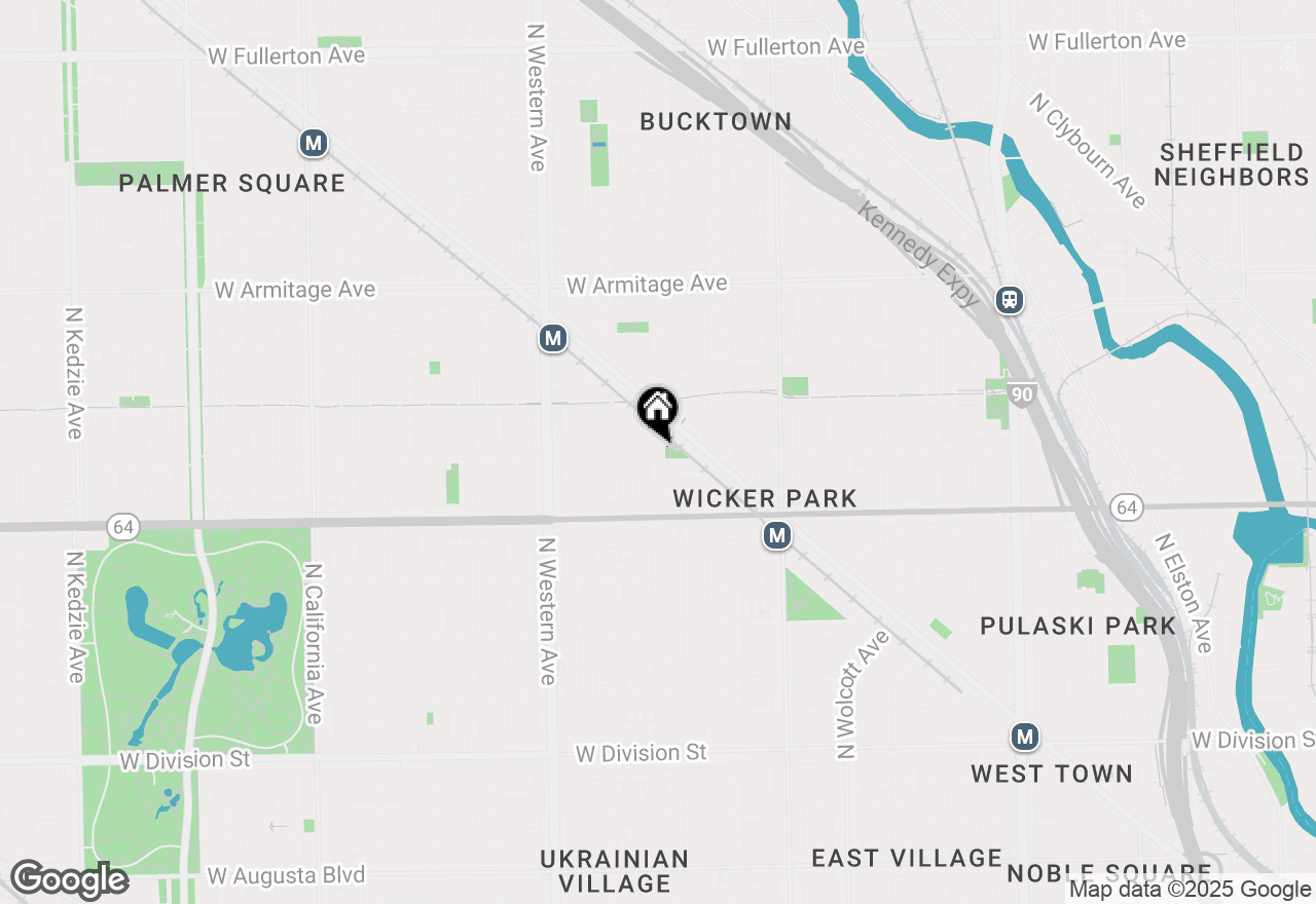 Map of 2201 W Wabansia Avenue #16, Chicago, IL 60647