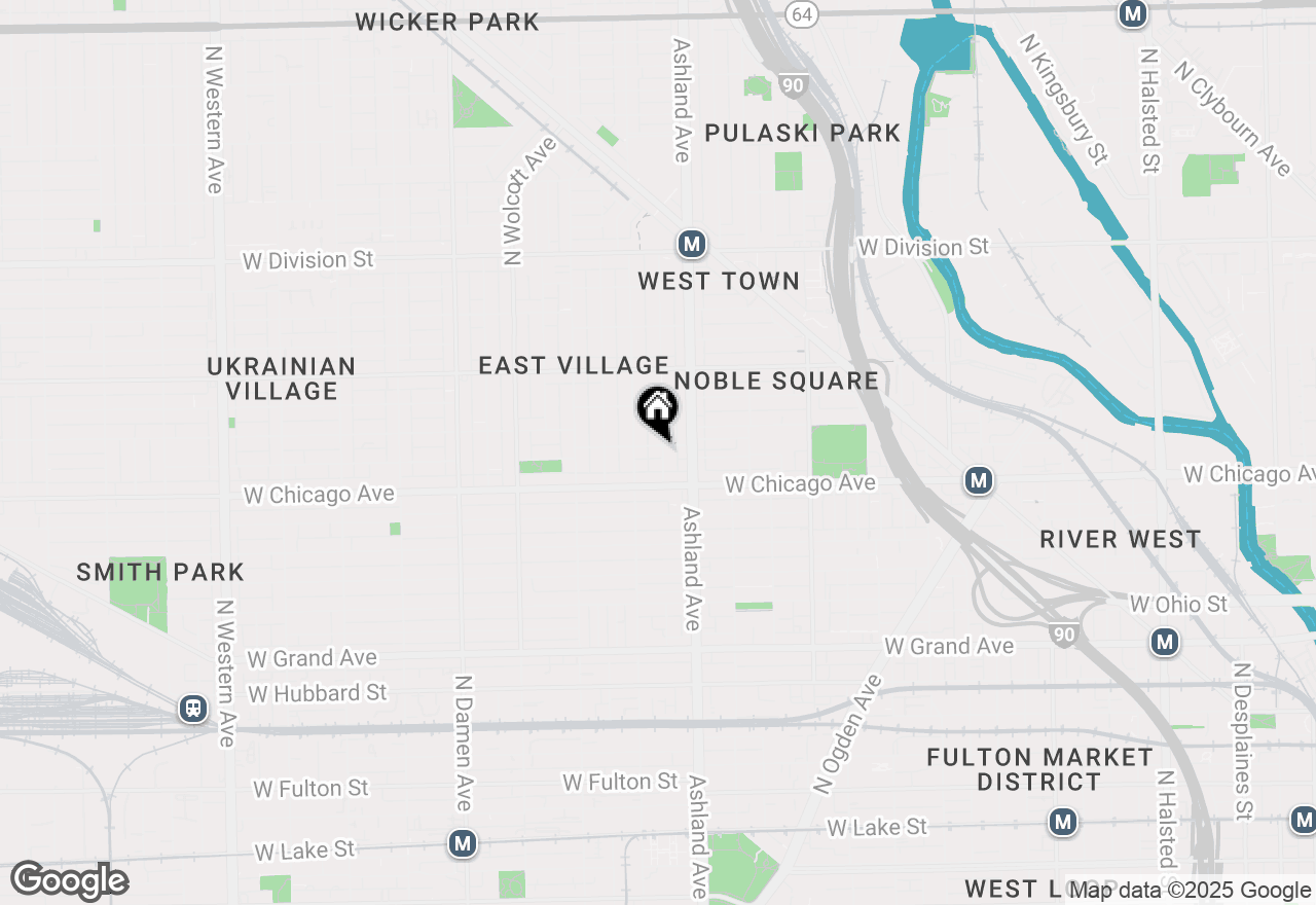 Map of 834 N Marshfield Avenue #1, Chicago, IL 60622