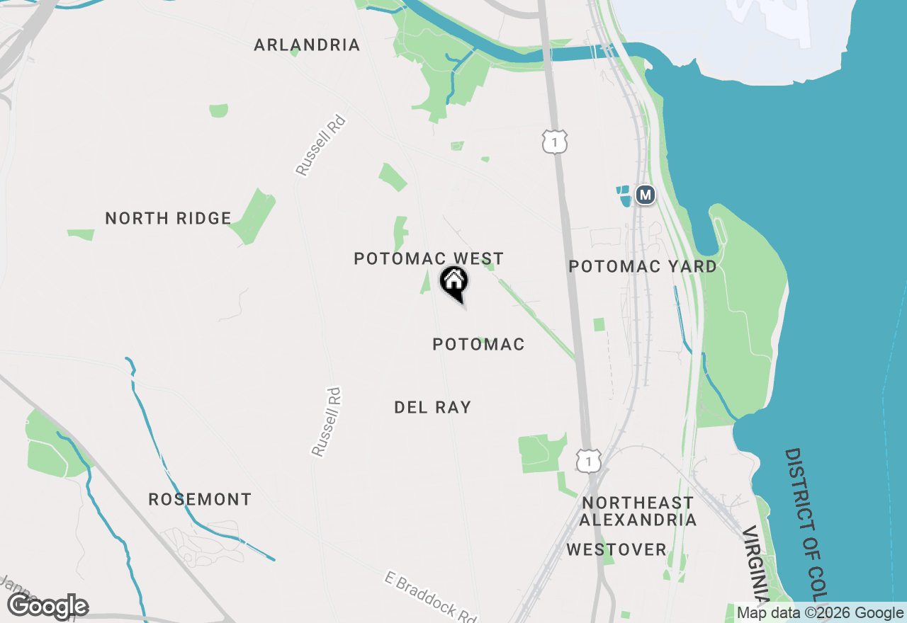 Map of 110 Stewart Avenue, Alexandria, VA 22301