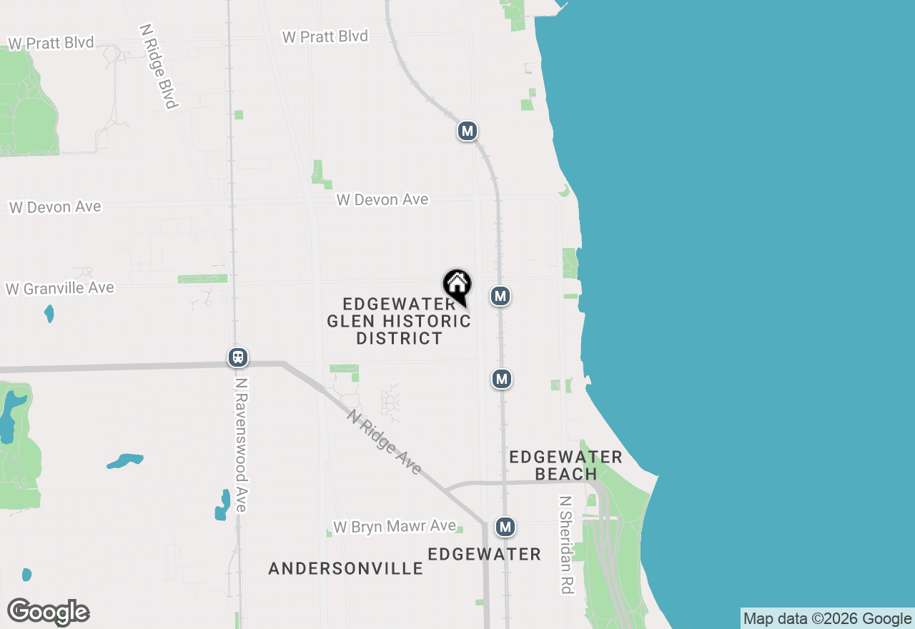 Map of 1232 W Glenlake Avenue #1, Chicago, IL 60660