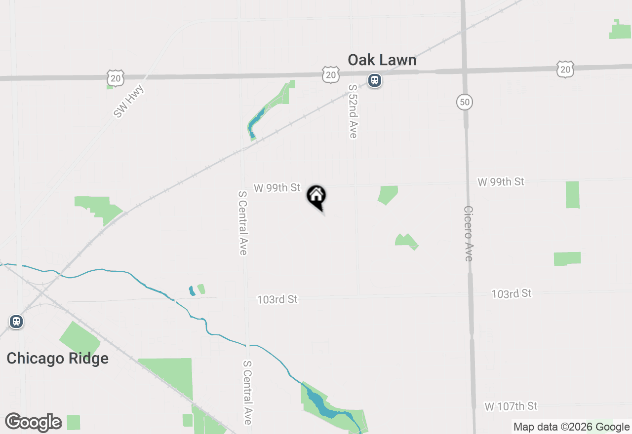 Map of 5325 Oak Center Drive, Oak Lawn, IL 60453