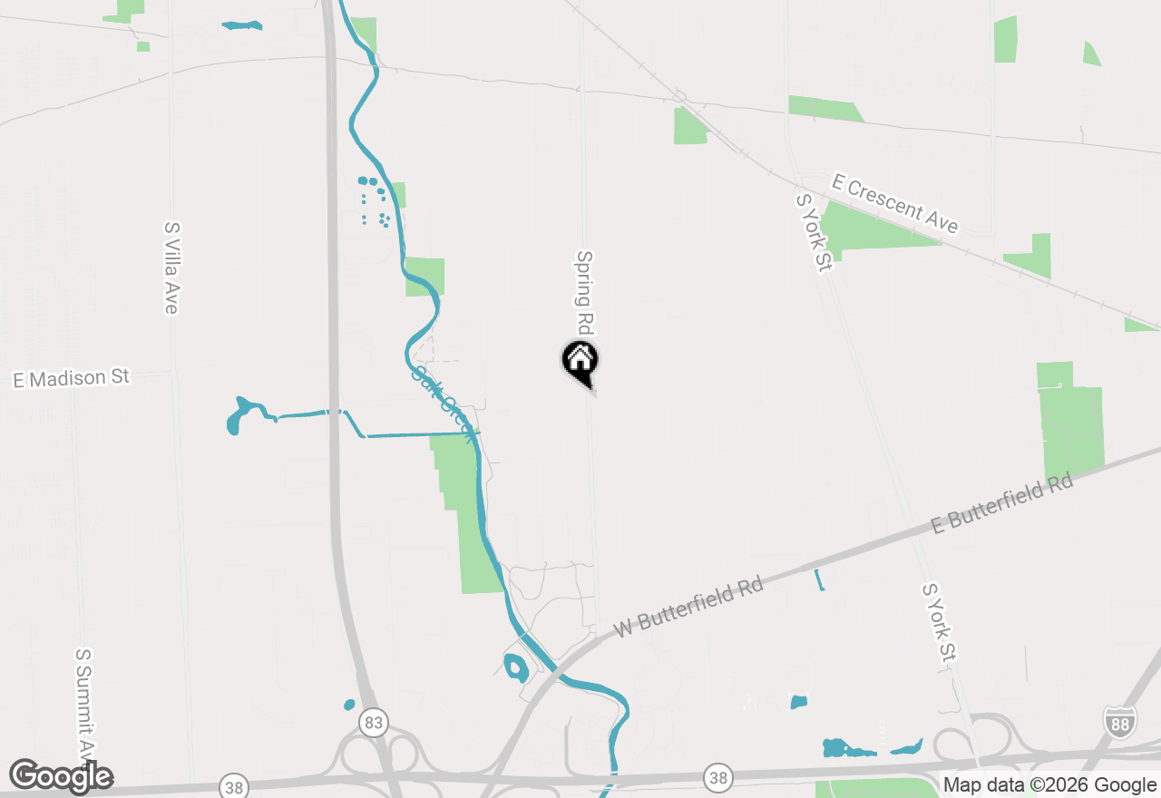 Map of 816 S Spring Road, Elmhurst, IL 60126