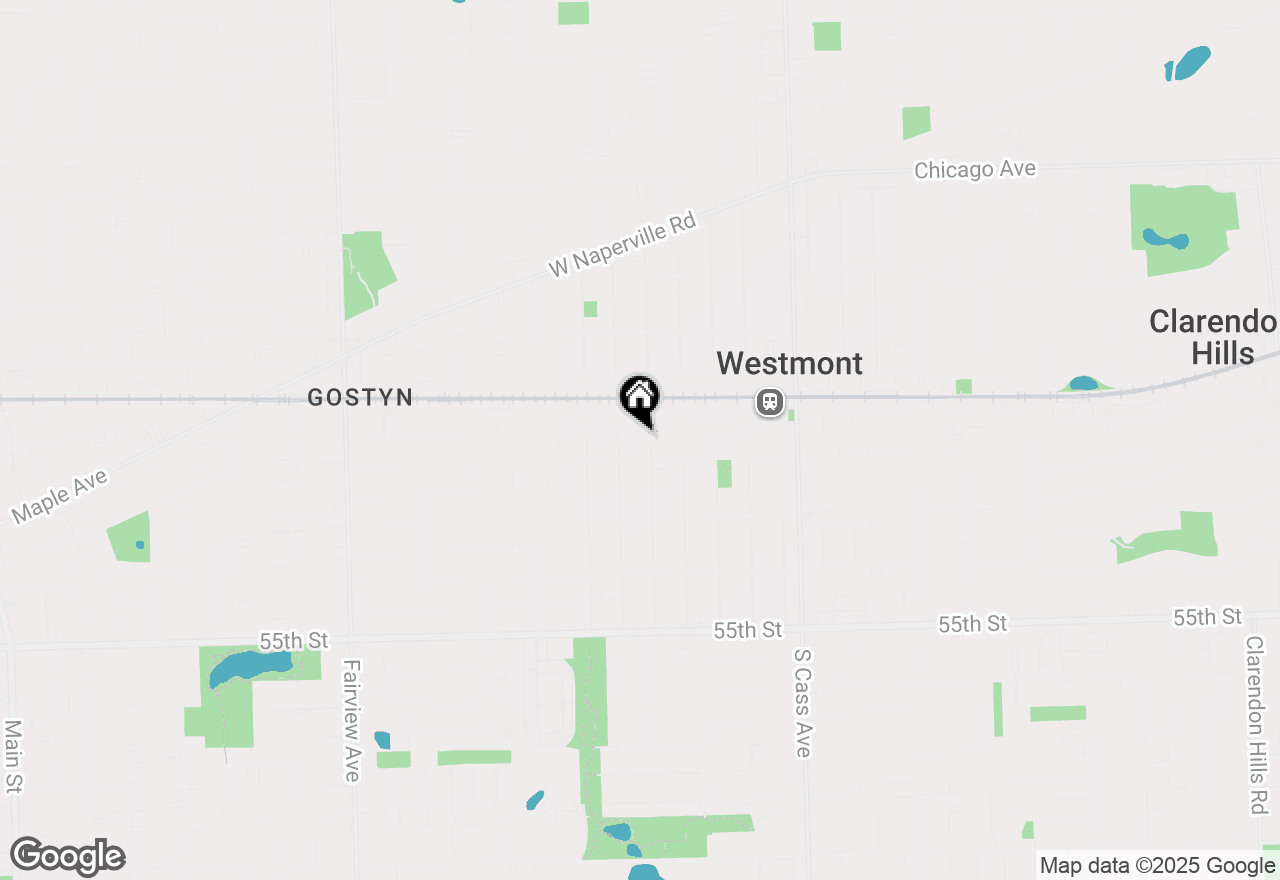 Map of 25 S Hudson Street, Westmont, IL 60559
