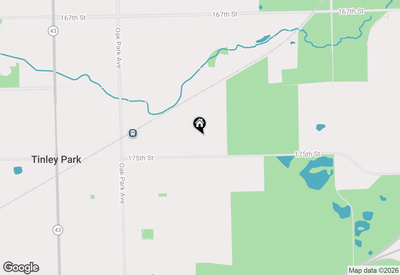 Map of 17351 Ulster Drive, Tinley Park, IL 60477