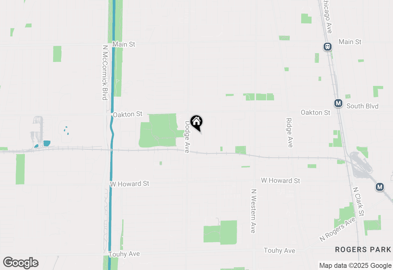 Map of 334 Darrow Avenue, Evanston, IL 60202