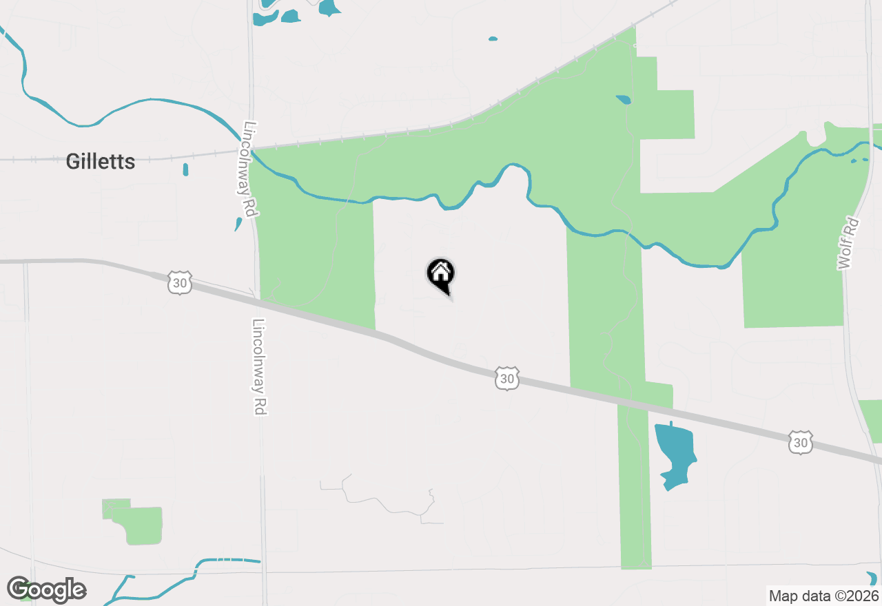 Map of 245 W Circle Drive, New Lenox, IL 60451