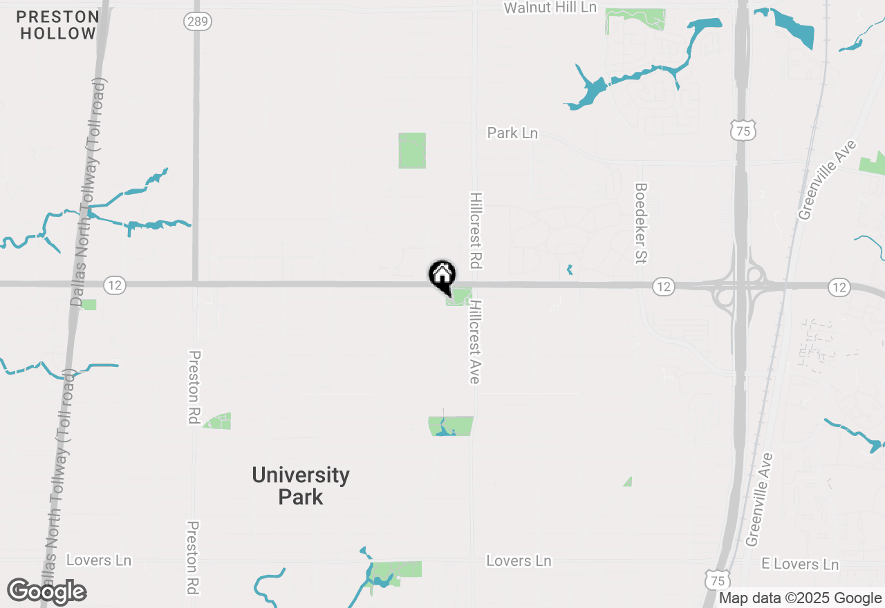 Map of 3500 Villanova Street, University Park, TX 75225