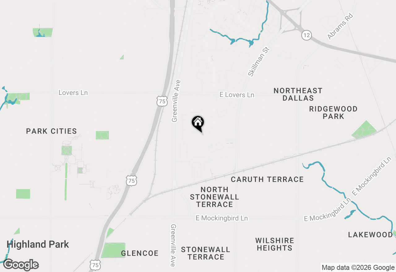 Map of 5835 E University Boulevard #D, Dallas, TX 75206